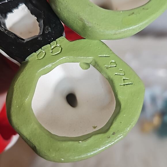 Vintage 1970s Ceramic Christmas Napkin Tree Angel Santa Set of 8 - Picture 8 of 8